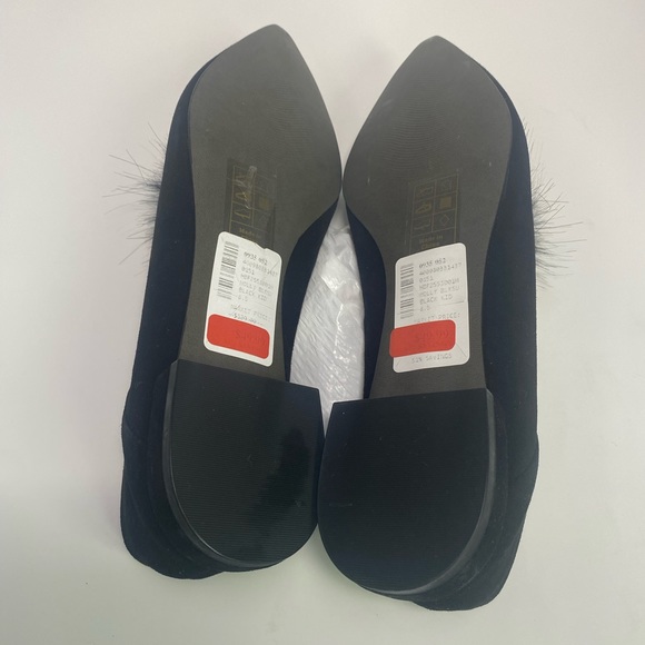 Halston flats with fur - Picture 4 of 6